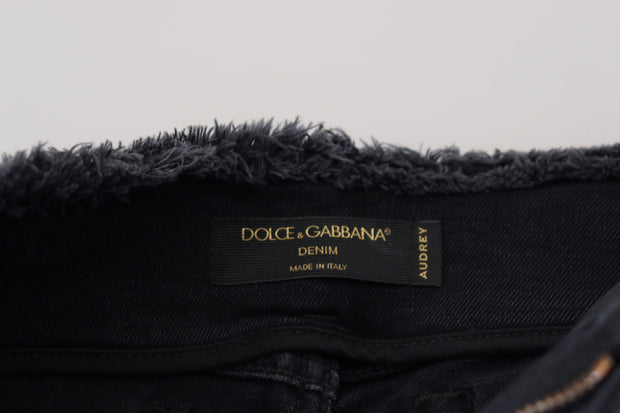 Sleek Black Denim Pants - Italian Couture Dolce & Gabbana