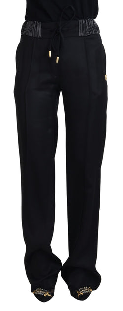 Elegant Black Cotton Pants Dolce & Gabbana