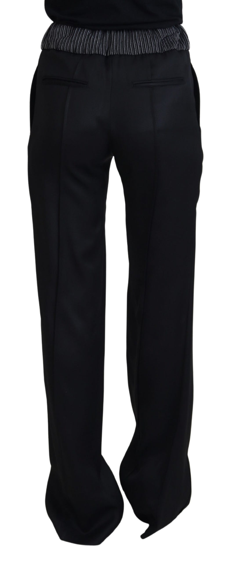 Elegant Black Cotton Pants Dolce & Gabbana