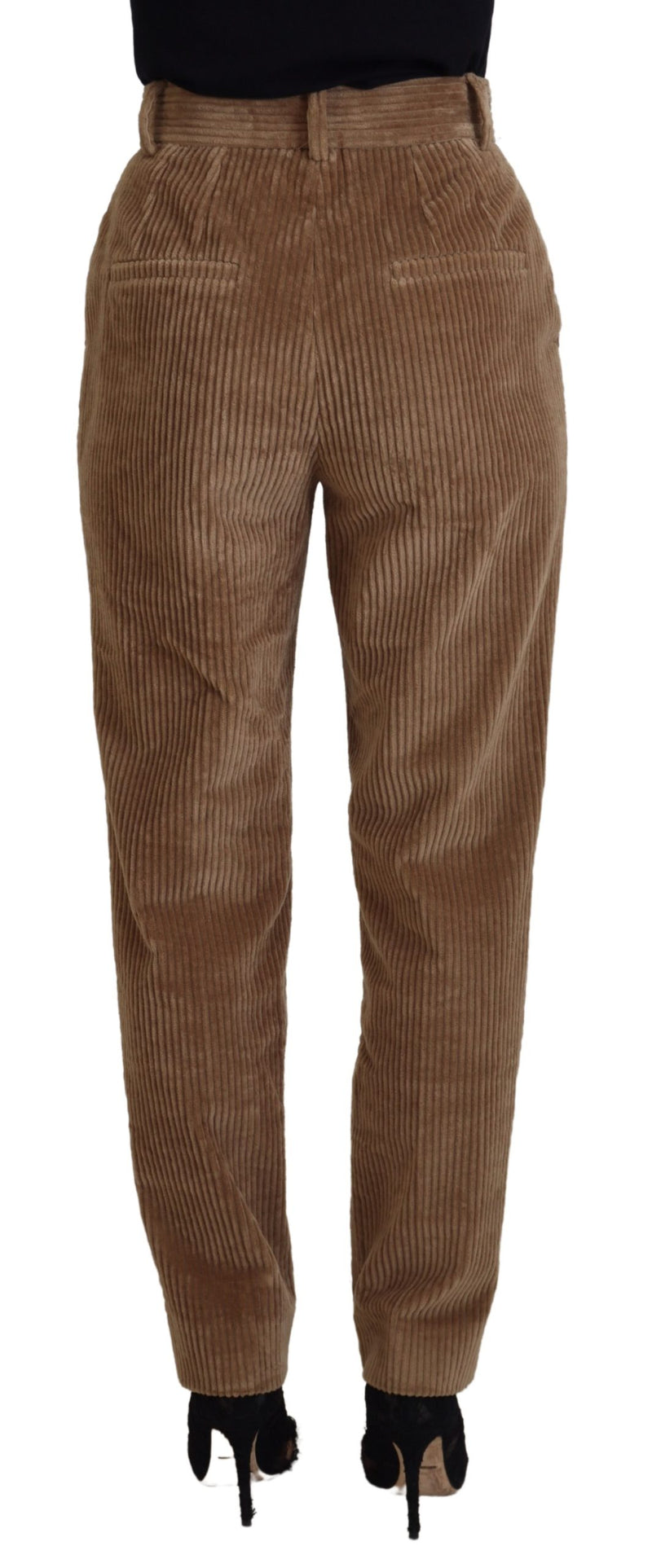 Elegant Brown Corduroy Pants for Sophisticated Style Dolce & Gabbana