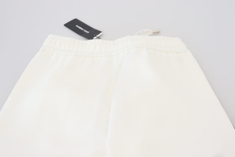 Chic White Jogger Pants for Elevated Comfort Dolce & Gabbana