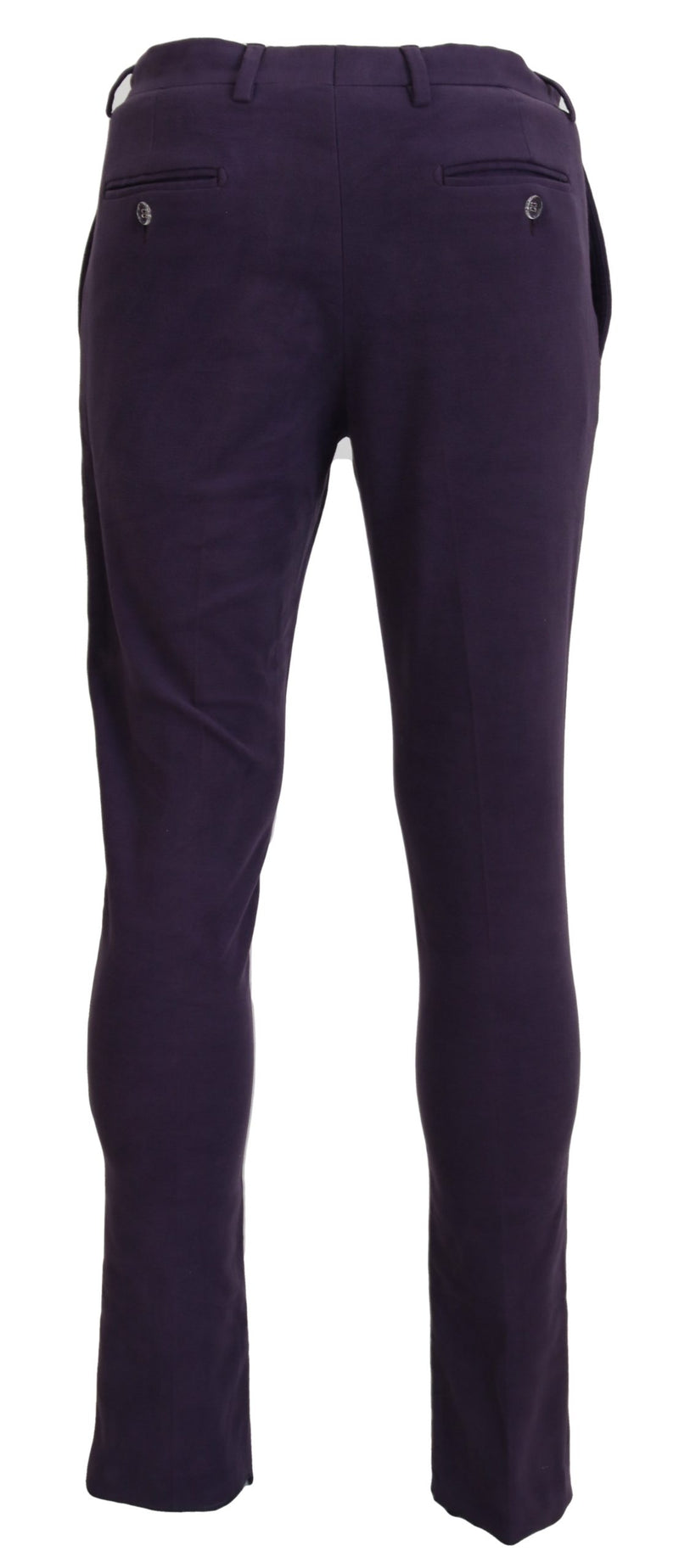 Elegant Purple Cotton Trousers BENCIVENGA