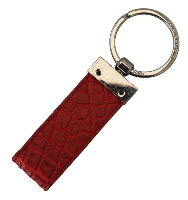 Chic Red Leather Keychain & Charm Accessory Dolce & Gabbana