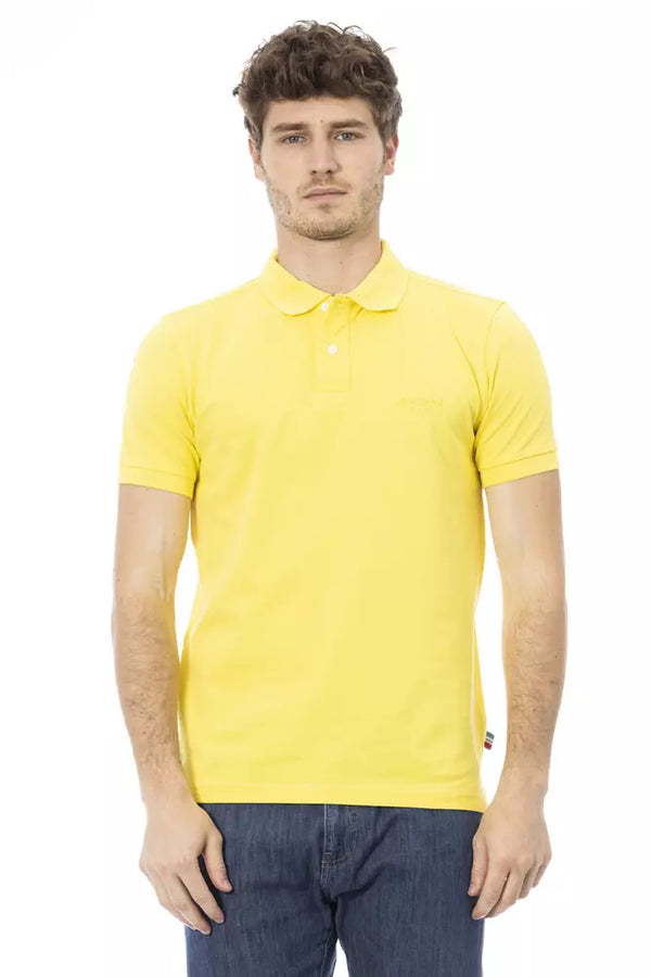 Yellow Cotton Men Polo Baldinini Trend