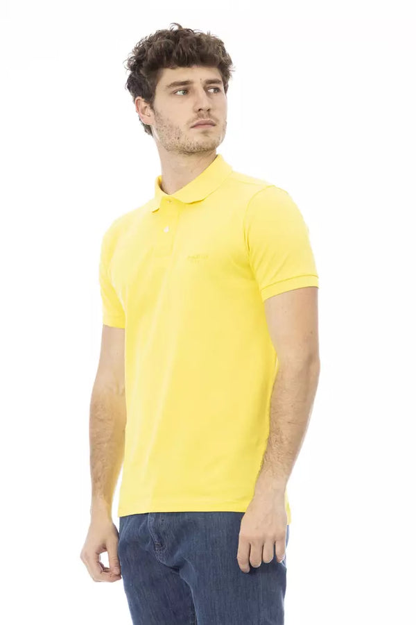 Yellow Cotton Men Polo Baldinini Trend