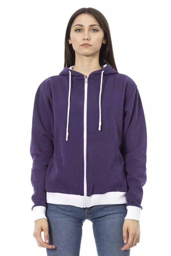 Purple Cotton Women Sweater Baldinini Trend