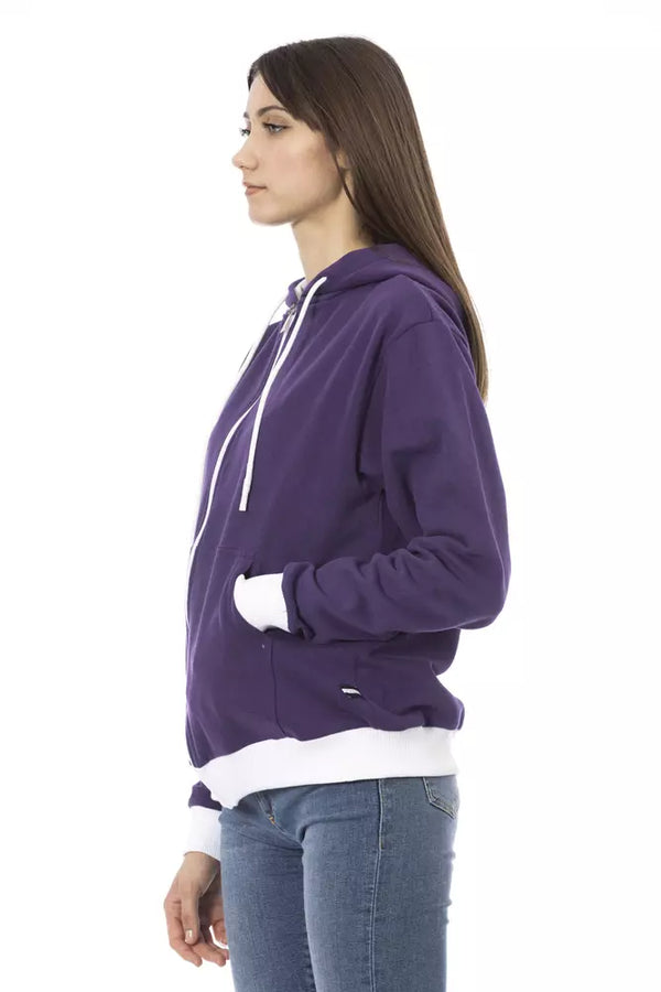 Purple Cotton Women Sweater Baldinini Trend