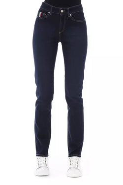 Blue Cotton Women Jeans Baldinini Trend