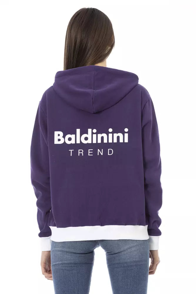 Purple Cotton Women Sweater Baldinini Trend