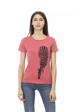 Pink Cotton Women Top Trussardi Action