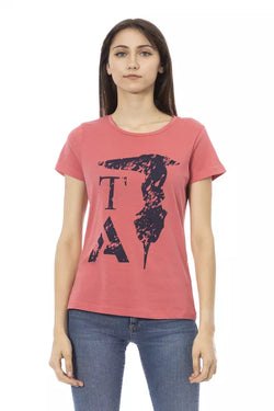 Pink Cotton Women Top Trussardi Action