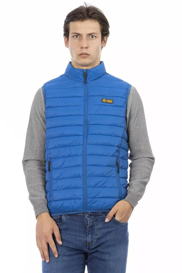 Blue Polyester Men Sleeveless Jacket Ciesse Outdoor