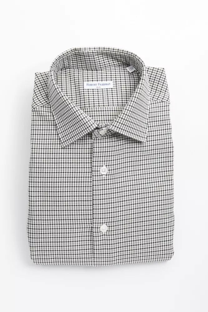 Beige Cotton Men Shirt Robert Friedman