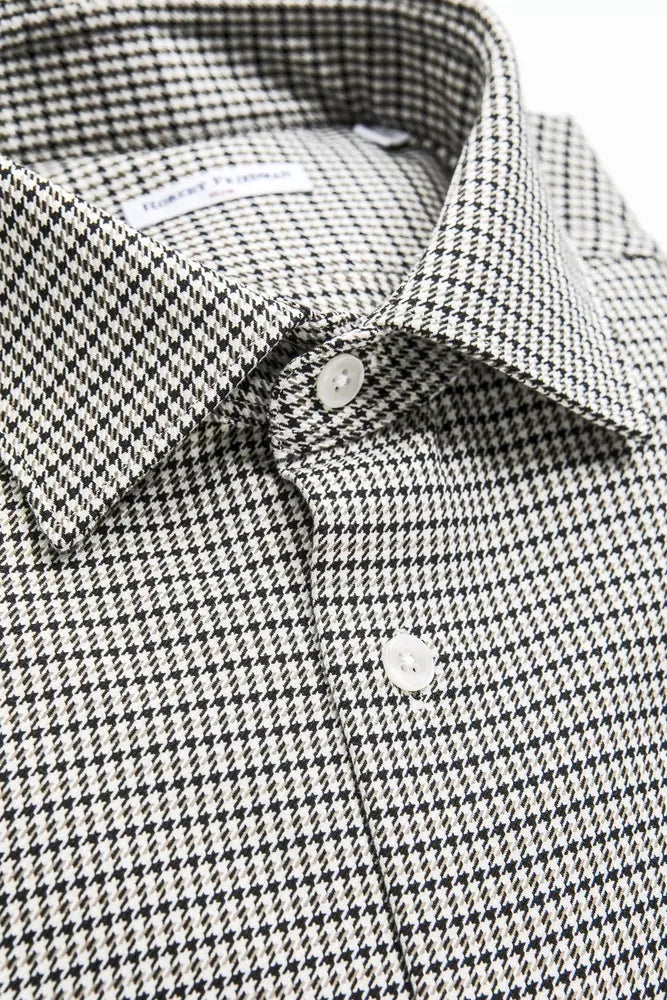 Beige Cotton Men Shirt Robert Friedman