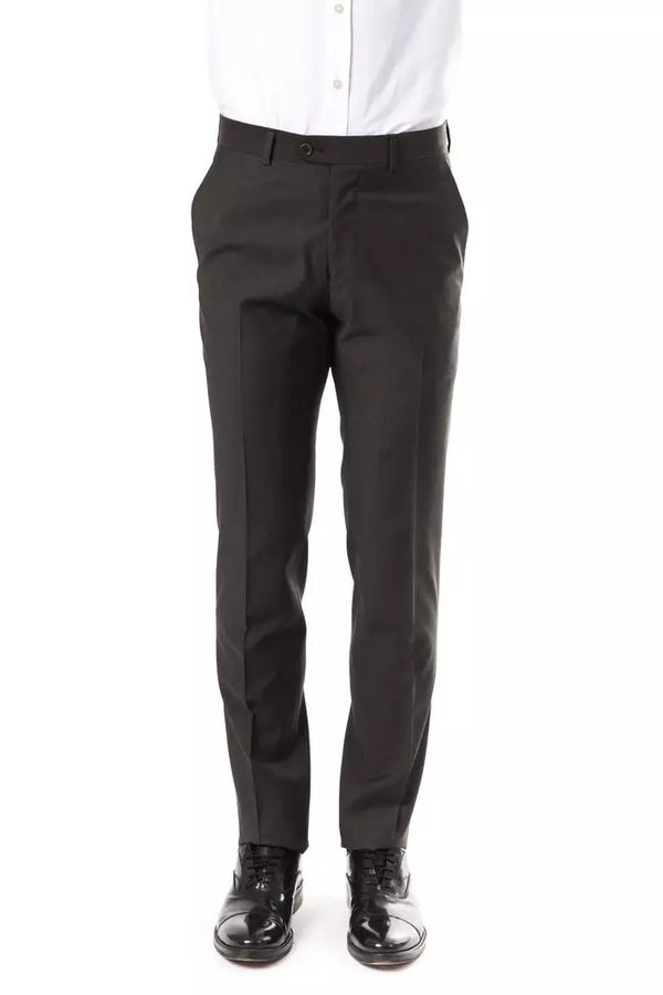 Gray Wool Men Pants Uominitaliani