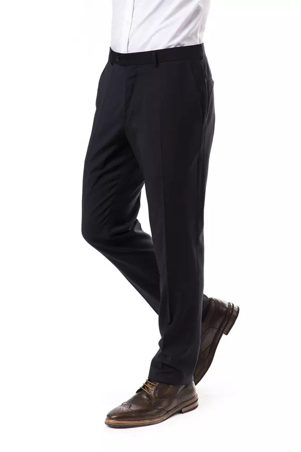 Gray Wool Men Pant Uominitaliani