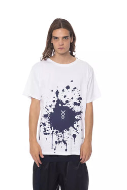 White Cotton Men T-Shirt Nicolo Tonetto