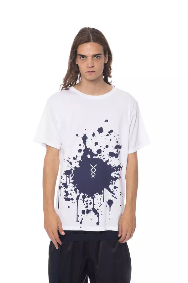 White Cotton Men T-Shirt Nicolo Tonetto