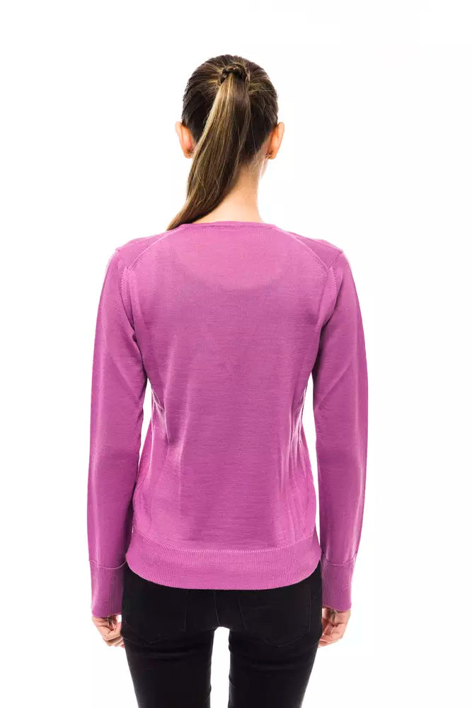 Pink Wool Women Sweater Montana Blu