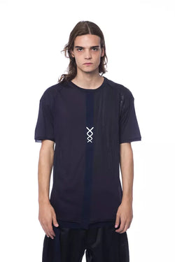 Blue Cotton Men T-Shirt Nicolo Tonetto