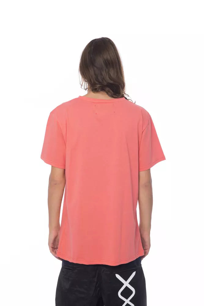 Pink Cotton Men T-Shirt Nicolo Tonetto