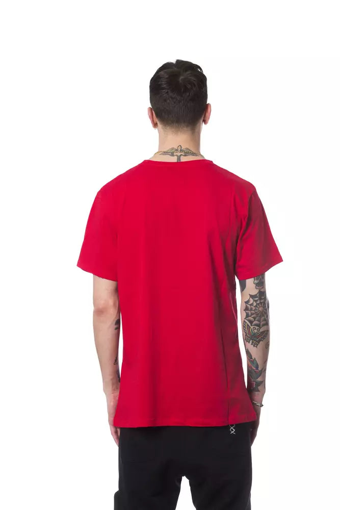 Red Cotton Men T-Shirt Nicolo Tonetto