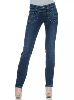 Blue Cotton Women Jeans Ungaro Fever