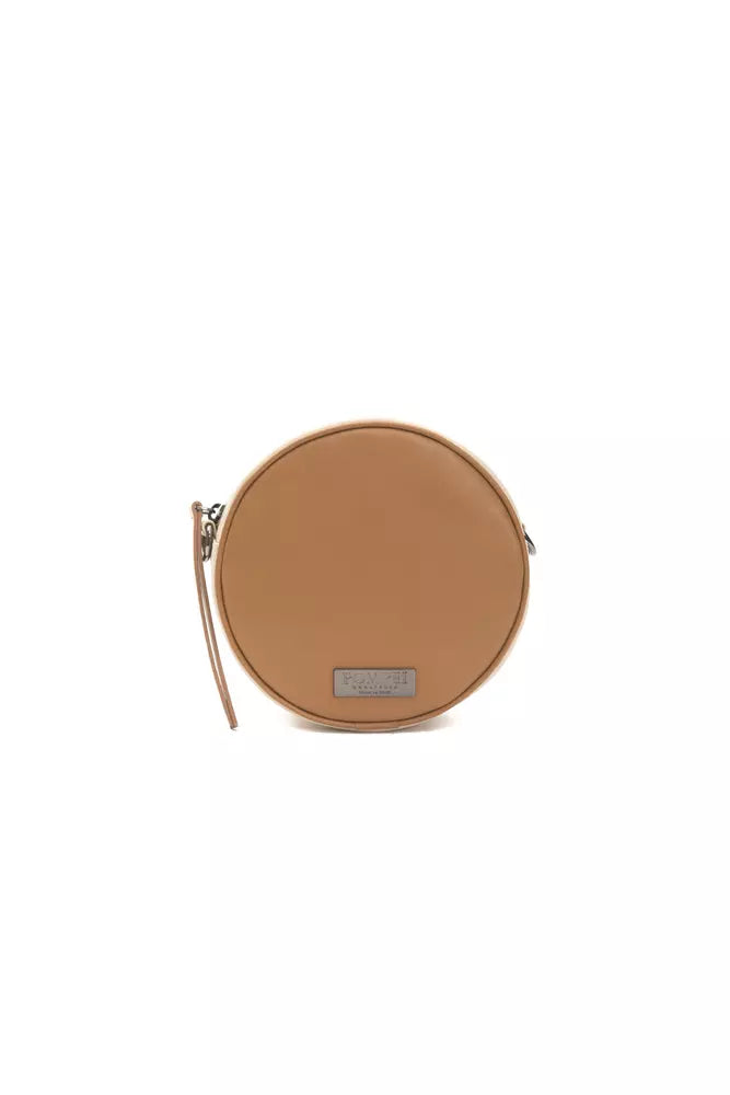 Brown Leather Women Crossbody Pompei Donatella