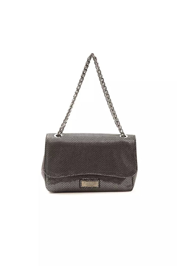 Gray Leather Women Crossbody Bag Pompei Donatella