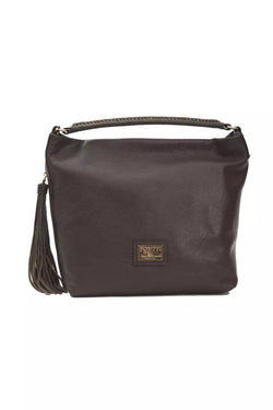 Brown Leather Women Shoulder Bag Pompei Donatella