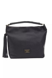 Gray Leather Women Shoulder Bag Pompei Donatella