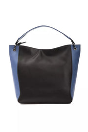 Black Leather Women Shoulder Bag Pompei Donatella