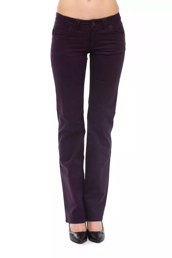 Purple Cotton Women Jean Ungaro Fever