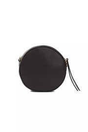 Black Leather Women Crossbody Bag Pompei Donatella