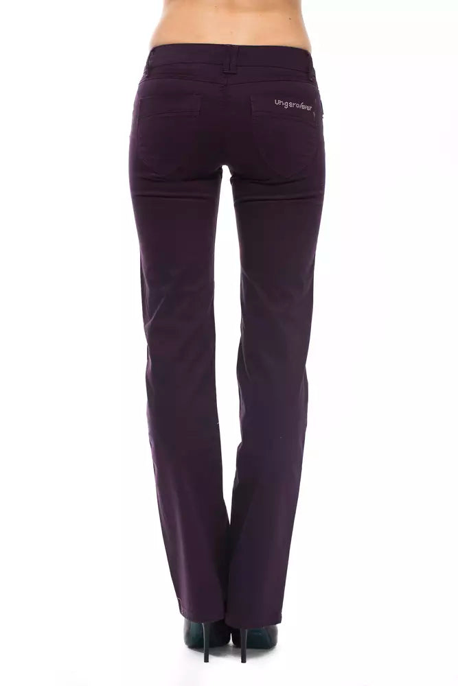 Purple Cotton Women Jean Ungaro Fever