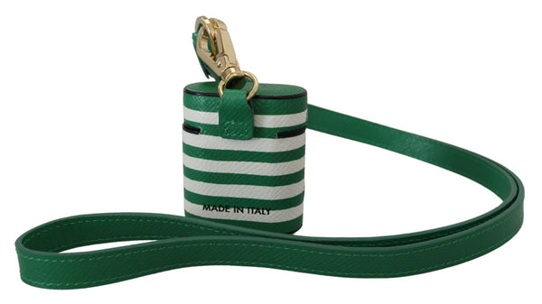 Elegant Leather Airpods Case - Lush Green Dolce & Gabbana