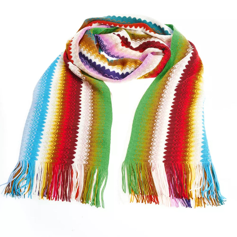 Multicolor Wool Women Scarf Missoni