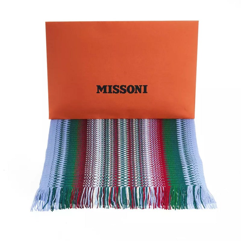 Multicolor Wool Men Scarf Missoni