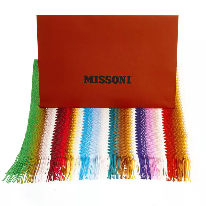 Multicolor Wool Women Scarf Missoni