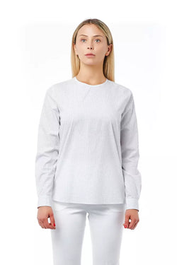 White Cotton Women Blouse Bagutta