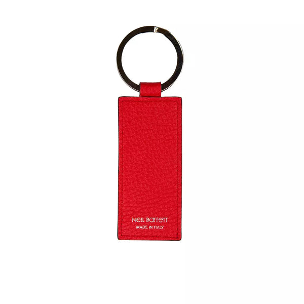 Red Leather Men Keychain Neil Barrett