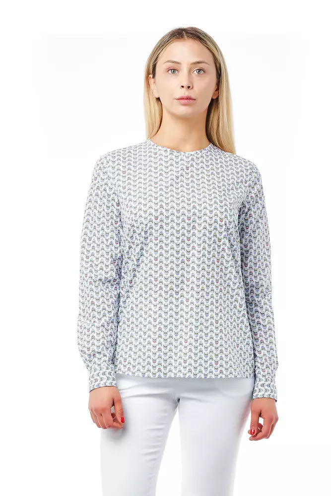 White Cotton Women Shirt Bagutta