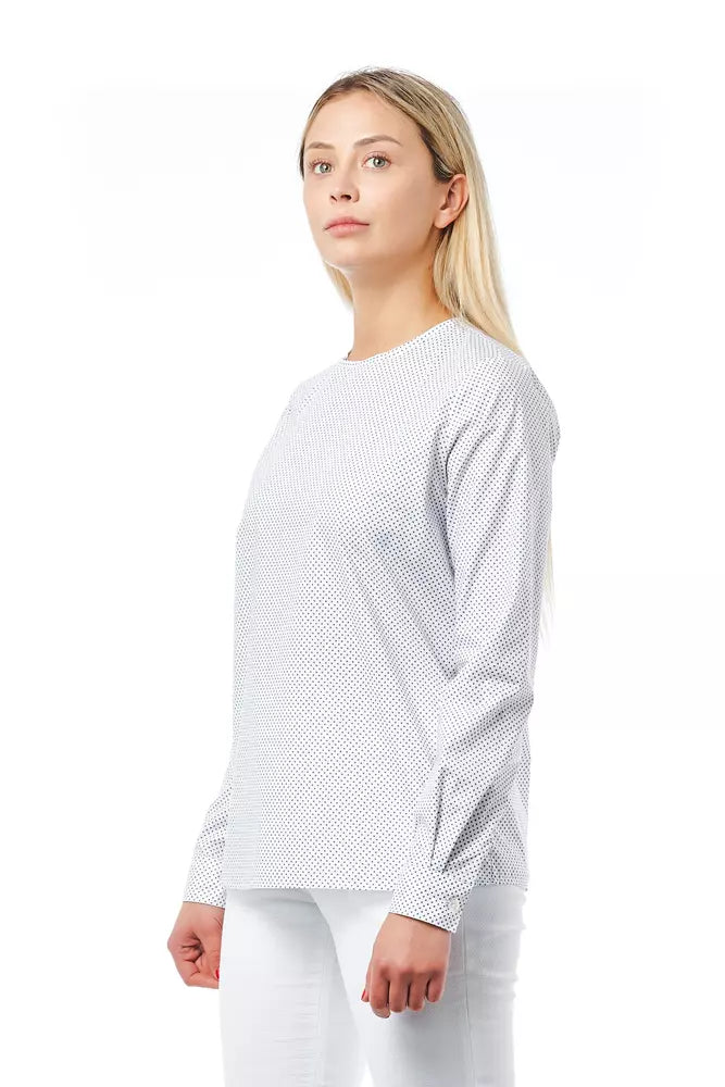 White Cotton Women Shirt Bagutta