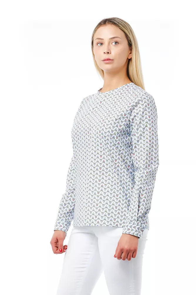 White Cotton Women Shirt Bagutta