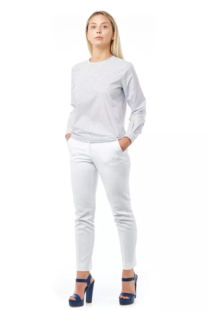 White Cotton Women Shirt Bagutta