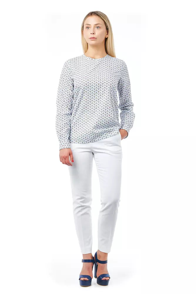 White Cotton Women Shirt Bagutta