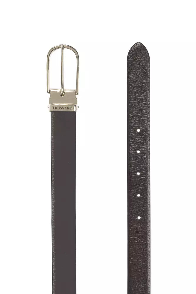 Brown Leather Women Belt Trussardi