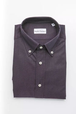 Black Cotton Men Shirt Robert Friedman