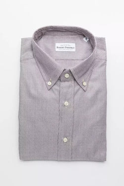 Beige Cotton Men Shirt Robert Friedman