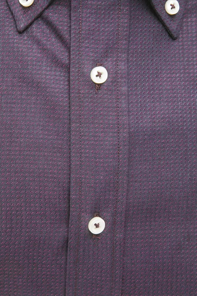 Black Cotton Men Shirt Robert Friedman